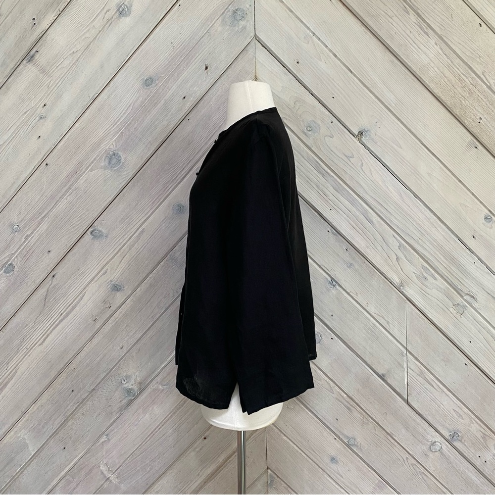 Eileen Fisher Irish Linen Blouse - Picture 5 of 11